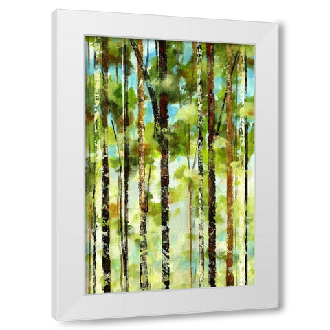 Forest II White Modern Wood Framed Art Print by Brey