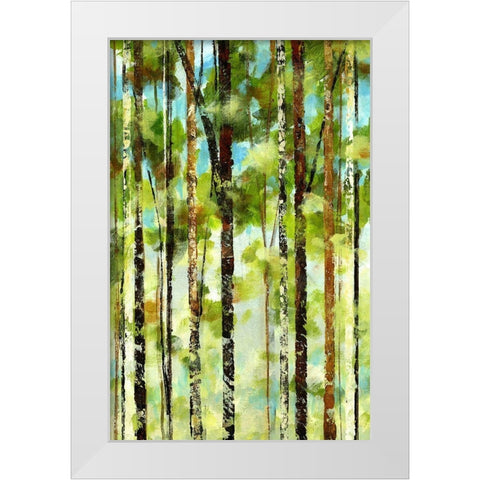 Forest II White Modern Wood Framed Art Print by Brey