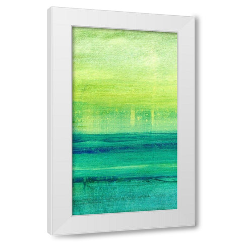 Morning Moods I White Modern Wood Framed Art Print by Brey