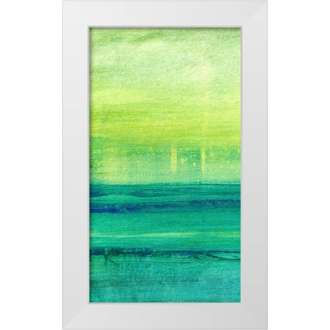 Morning Moods I White Modern Wood Framed Art Print by Brey