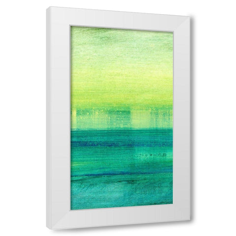 Morning Moods II White Modern Wood Framed Art Print by Brey