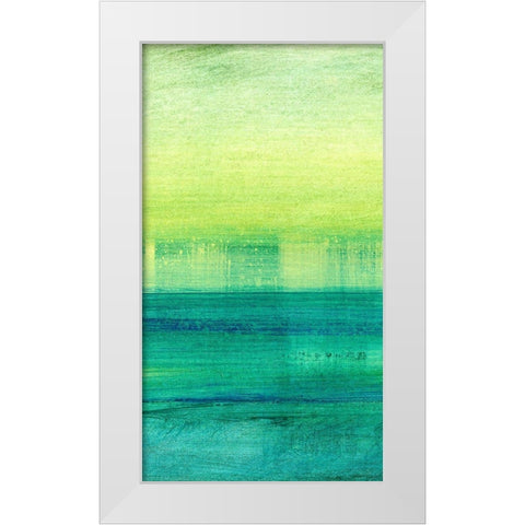 Morning Moods II White Modern Wood Framed Art Print by Brey