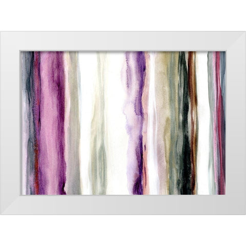 Sonoma Rain White Modern Wood Framed Art Print by Brey