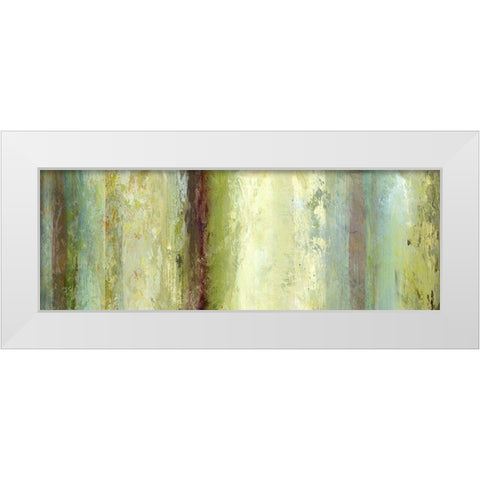 Weathered White Modern Wood Framed Art Print by Brey