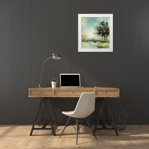 Beautiful Day II White Modern Wood Framed Art Print by Brey