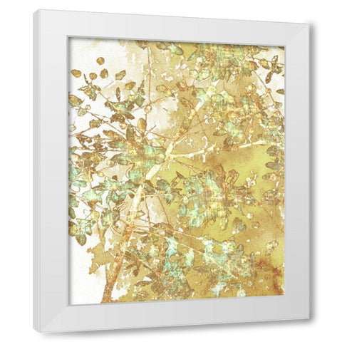 Branched II White Modern Wood Framed Art Print by Franklin