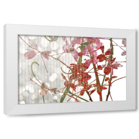 Branch In Russett I White Modern Wood Framed Art Print by Franklin