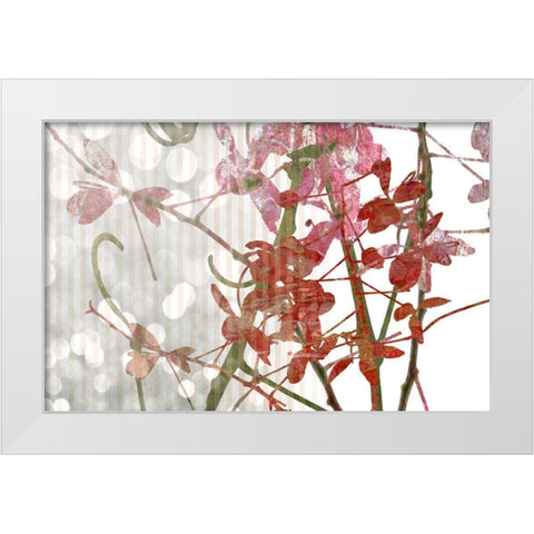 Branch In Russett I White Modern Wood Framed Art Print by Franklin