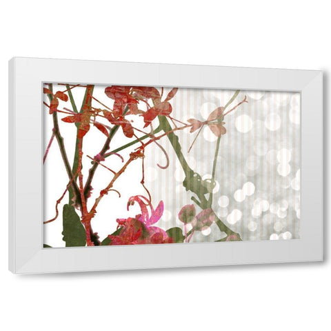 Branch In Russett II White Modern Wood Framed Art Print by Franklin
