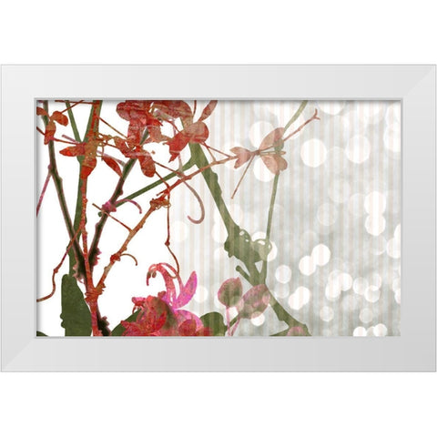 Branch In Russett II White Modern Wood Framed Art Print by Franklin