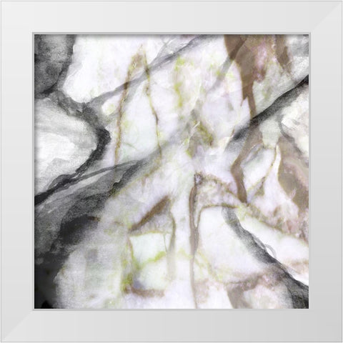 Granite Warm II White Modern Wood Framed Art Print by Franklin