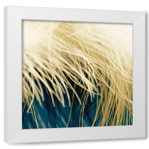 Feathergold II White Modern Wood Framed Art Print by Franklin