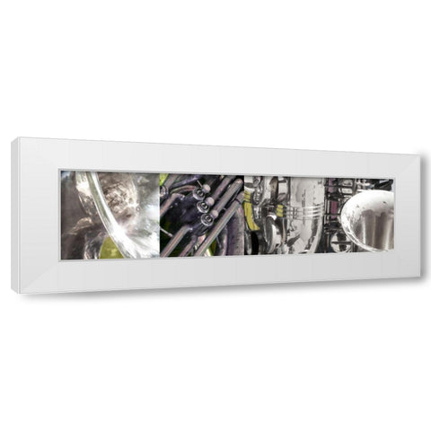 Hi Note I White Modern Wood Framed Art Print by Franklin