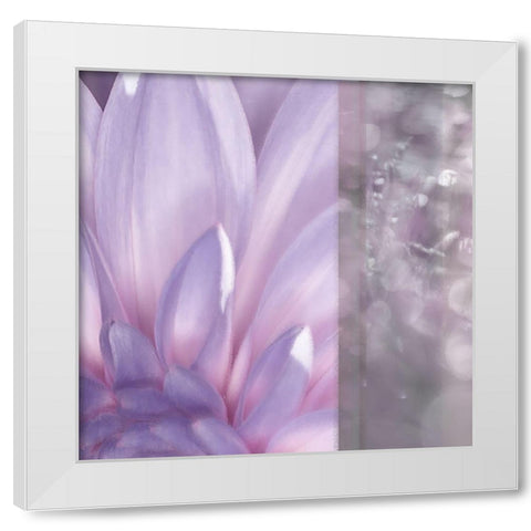 Purple Mist White Modern Wood Framed Art Print by Franklin