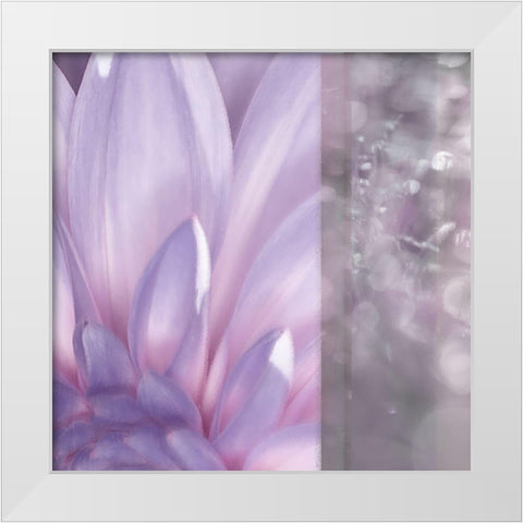 Purple Mist White Modern Wood Framed Art Print by Franklin