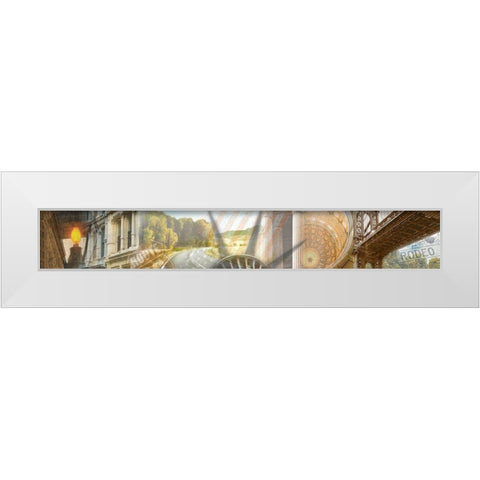 Across America II White Modern Wood Framed Art Print by Franklin