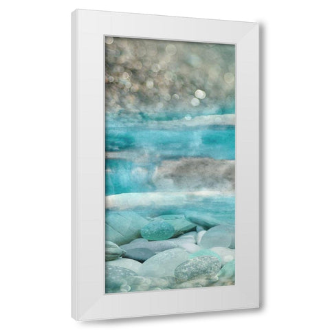 Beach Cove I White Modern Wood Framed Art Print by Franklin