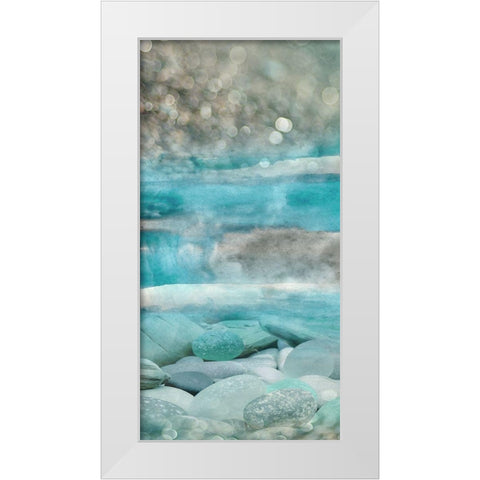Beach Cove I White Modern Wood Framed Art Print by Franklin
