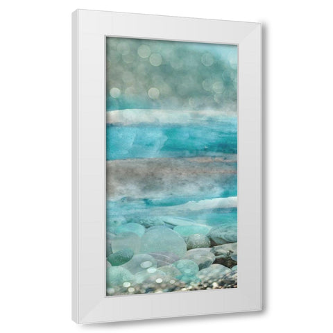 Beach Cove II White Modern Wood Framed Art Print by Franklin