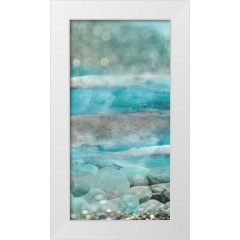 Beach Cove II White Modern Wood Framed Art Print by Franklin