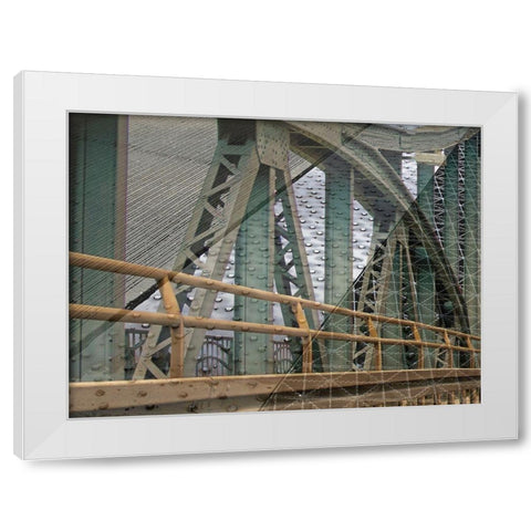 Bridge II White Modern Wood Framed Art Print by Franklin