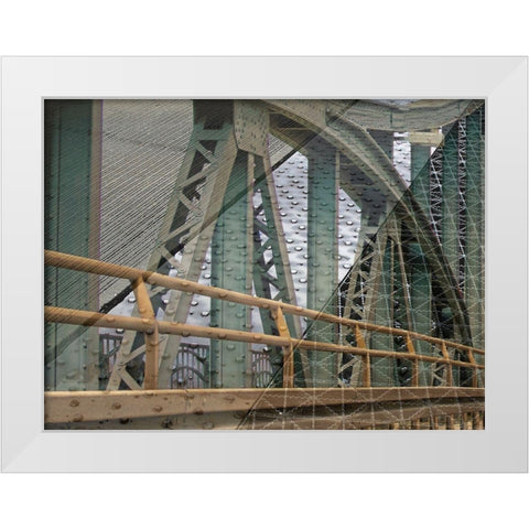 Bridge II White Modern Wood Framed Art Print by Franklin