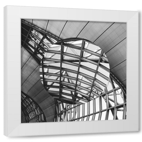 Urban Sphere II White Modern Wood Framed Art Print by Franklin