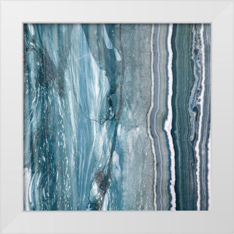 Niagra I White Modern Wood Framed Art Print by Franklin