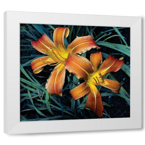 Celebration White Modern Wood Framed Art Print by Simons