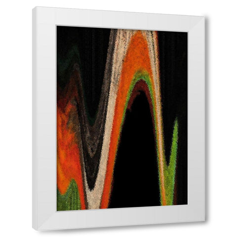 Dow Jones White Modern Wood Framed Art Print by Simons
