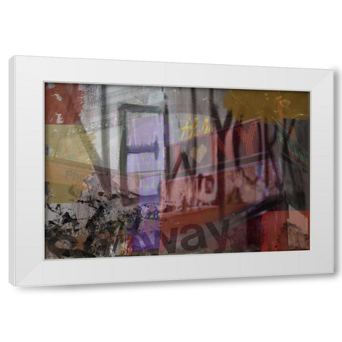 New York New York White Modern Wood Framed Art Print by Simons