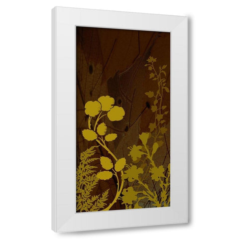 Wildflower Garden I White Modern Wood Framed Art Print by Simons