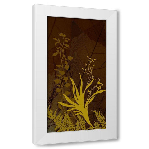 Wildflower Garden II White Modern Wood Framed Art Print by Simons