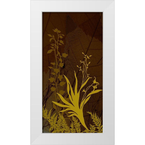 Wildflower Garden II White Modern Wood Framed Art Print by Simons