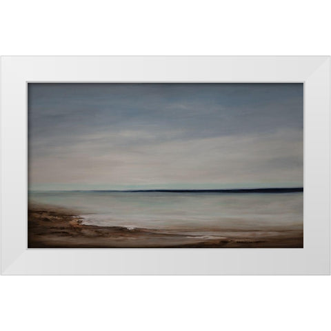 Majestic Vista III White Modern Wood Framed Art Print by Hinz