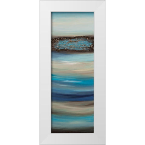 Oceanscape A White Modern Wood Framed Art Print by Hinz