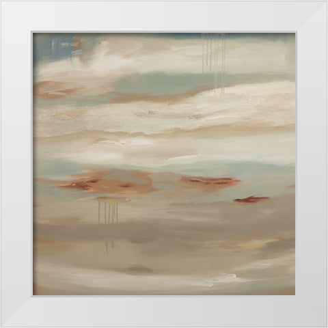 Intentions White Modern Wood Framed Art Print by Hinz
