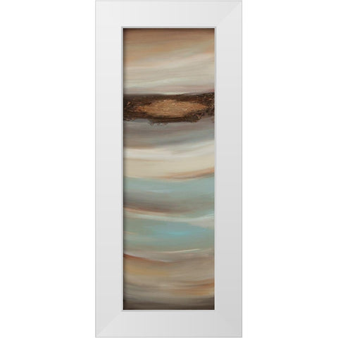 Texturescape B White Modern Wood Framed Art Print by Hinz