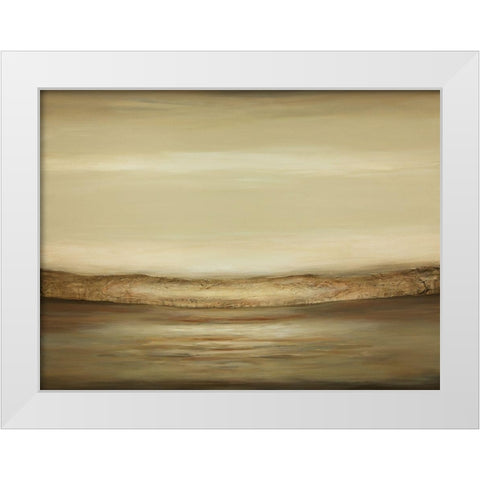 Quietness A White Modern Wood Framed Art Print by Hinz