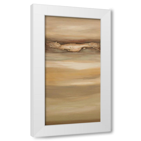Quietness C White Modern Wood Framed Art Print by Hinz
