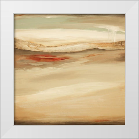 Whosh I White Modern Wood Framed Art Print by Hinz