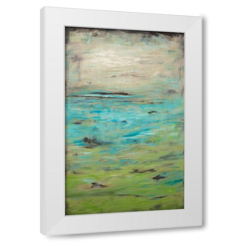 Boundless I White Modern Wood Framed Art Print by Hinz