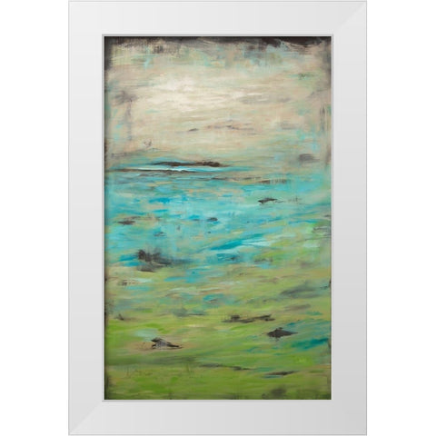 Boundless I White Modern Wood Framed Art Print by Hinz