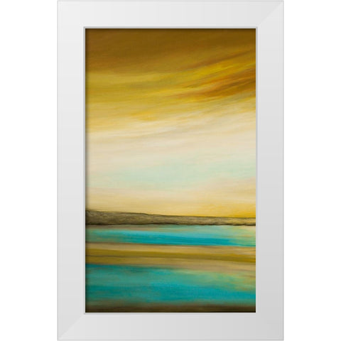 Brilliance I White Modern Wood Framed Art Print by Hinz