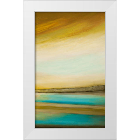 Brilliance II White Modern Wood Framed Art Print by Hinz