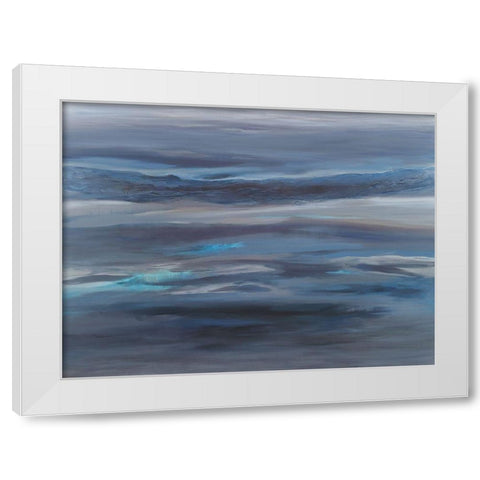 Endless Sea White Modern Wood Framed Art Print by Hinz