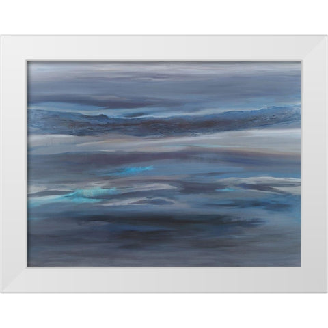 Endless Sea White Modern Wood Framed Art Print by Hinz