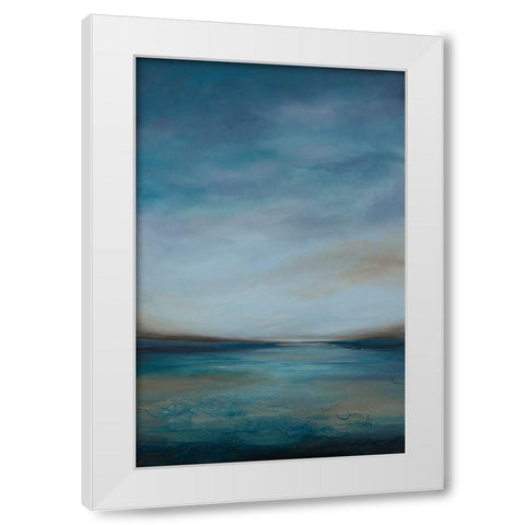 Evening Breeze II White Modern Wood Framed Art Print by Hinz