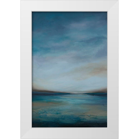 Evening Breeze II White Modern Wood Framed Art Print by Hinz