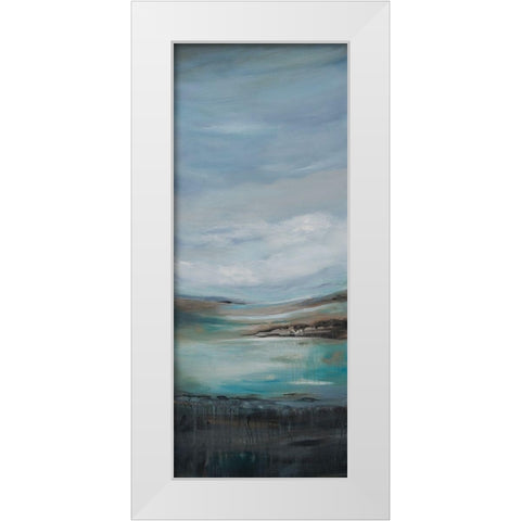 Pondering A White Modern Wood Framed Art Print by Hinz